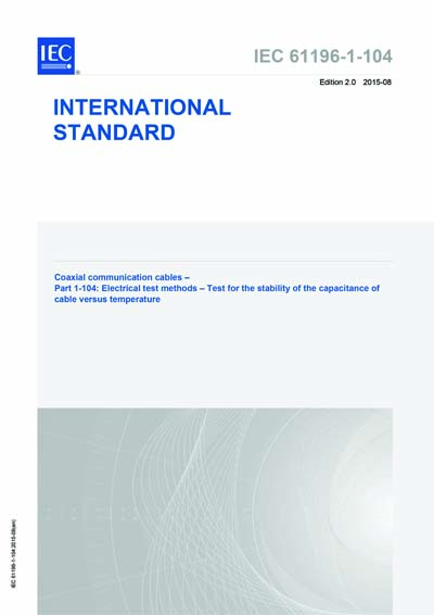 Standards PDF Cover Page