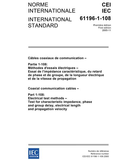Standards PDF Cover Page
