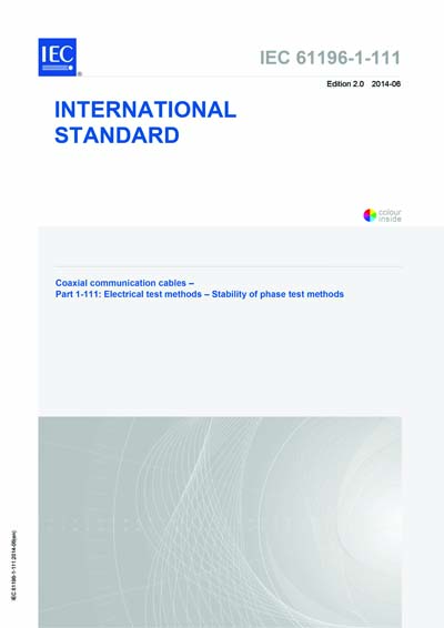 Standards PDF Cover Page