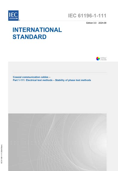 Standards PDF Cover Page