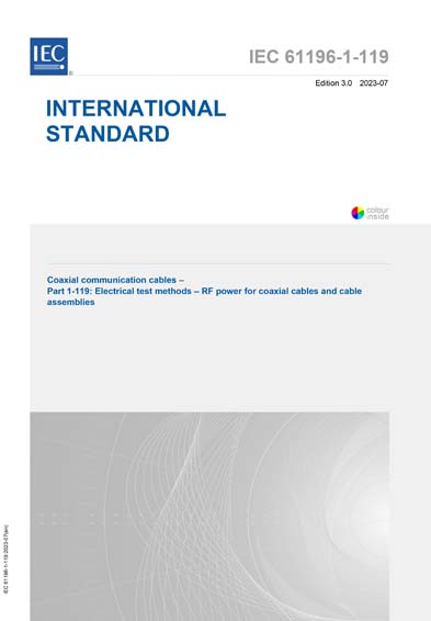Standards PDF Cover Page