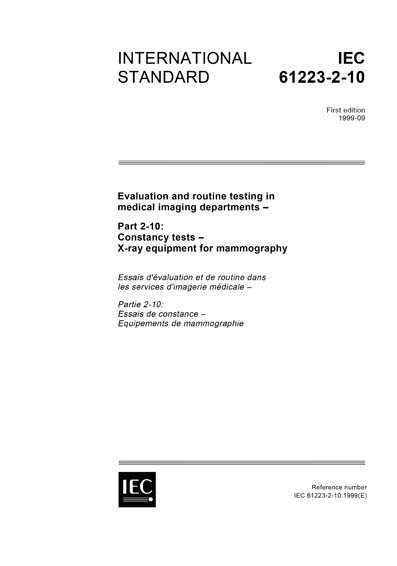 Standards PDF Cover Page