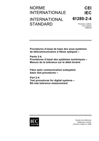 Standards PDF Cover Page