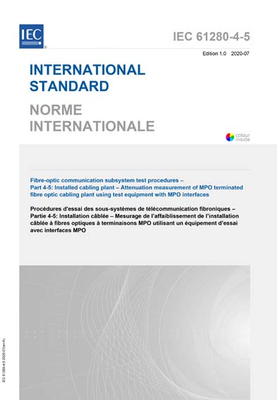 Standards PDF Cover Page