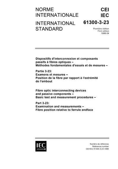 Standards PDF Cover Page