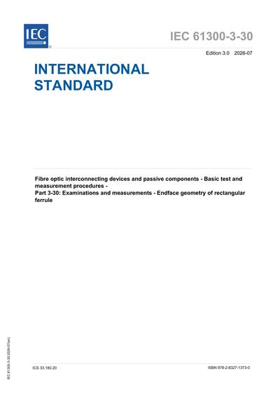 Standards PDF Cover Page