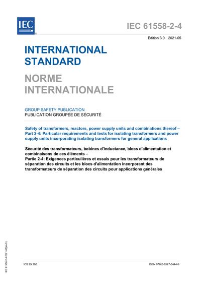 Standards PDF Cover Page