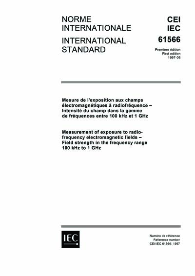 Standards PDF Cover Page