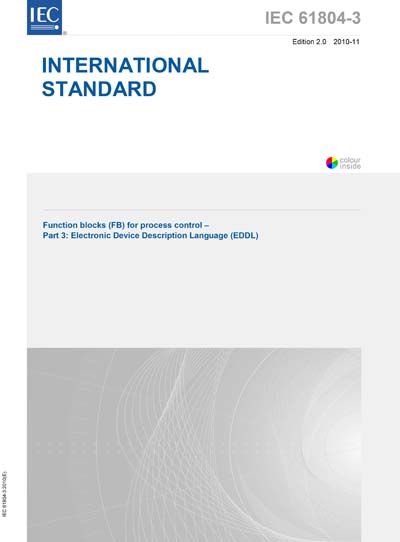 Standards PDF Cover Page