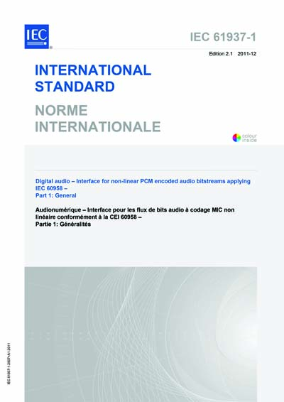 Standards PDF Cover Page