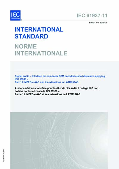 Standards PDF Cover Page