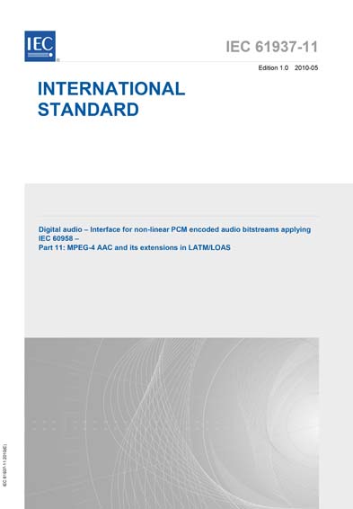 Standards PDF Cover Page