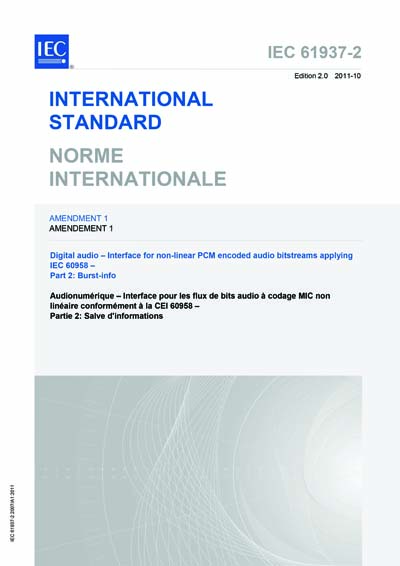 Standards PDF Cover Page