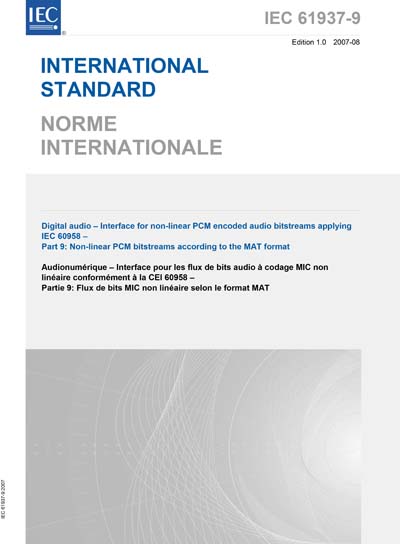 Standards PDF Cover Page