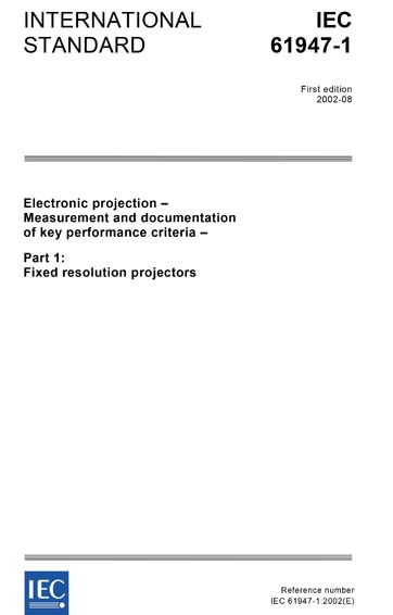 Standards PDF Cover Page