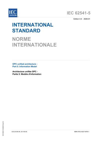 Standards PDF Cover Page