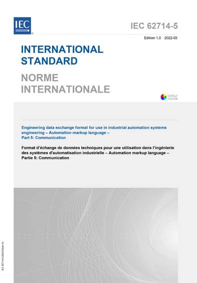 Standards PDF Cover Page