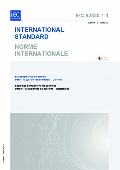 Standards PDF Cover Page