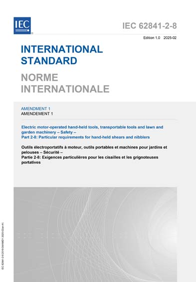 Standards PDF Cover Page