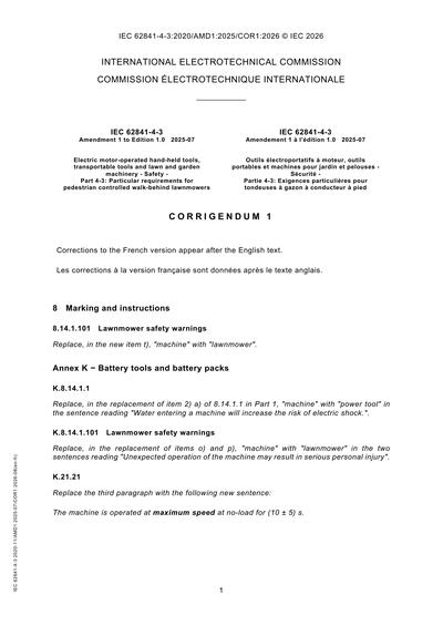Standards PDF Cover Page