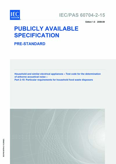 Standards PDF Cover Page