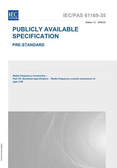 Standards PDF Cover Page