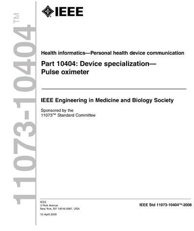 Standards PDF Cover Page