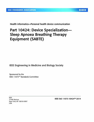Standards PDF Cover Page