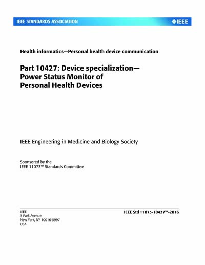 Standards PDF Cover Page