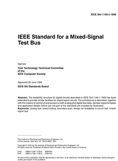 Standards PDF Cover Page