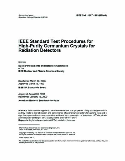 Standards PDF Cover Page
