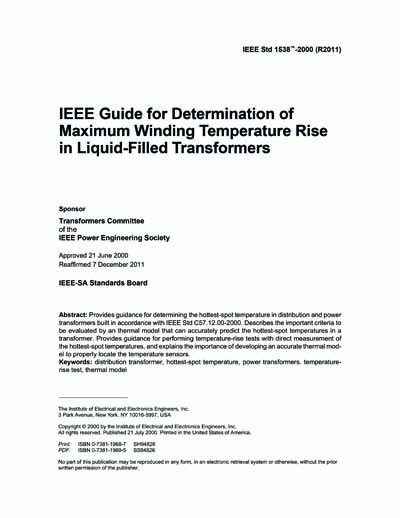 Standards PDF Cover Page