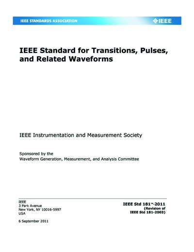 Standards PDF Cover Page