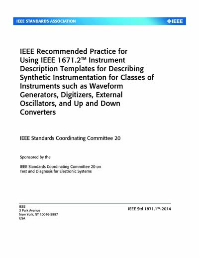 Standards PDF Cover Page