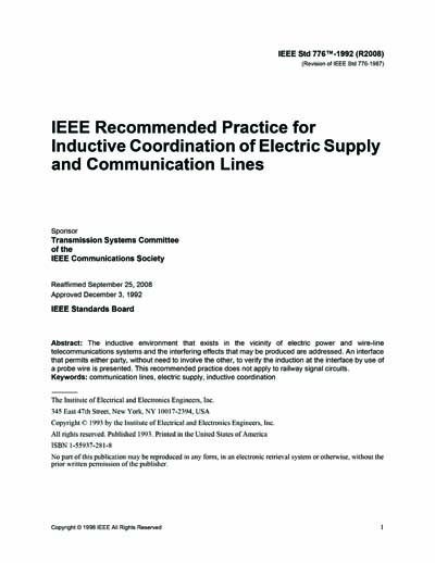 Standards PDF Cover Page