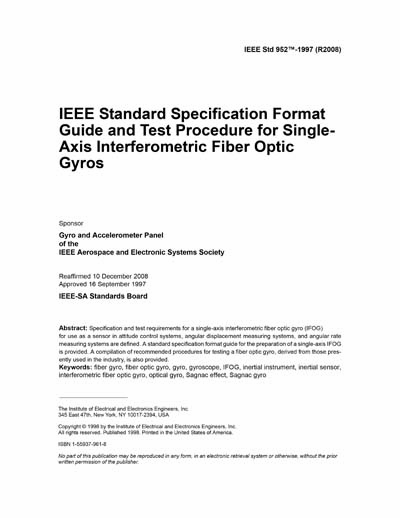 Standards PDF Cover Page