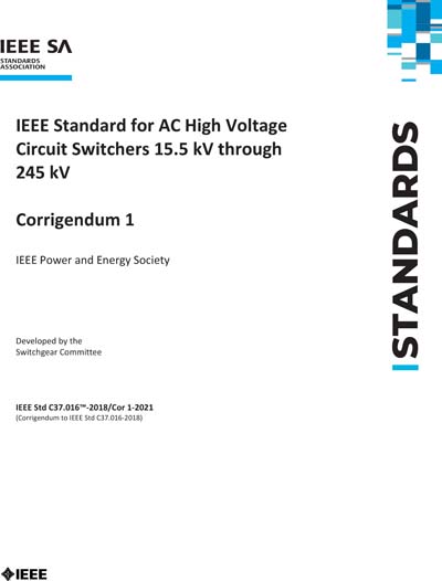Standards PDF Cover Page