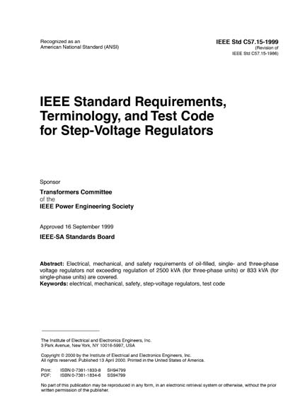 Standards PDF Cover Page