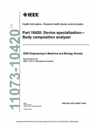 Standards PDF Cover Page