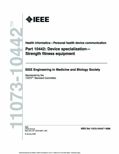 Standards PDF Cover Page