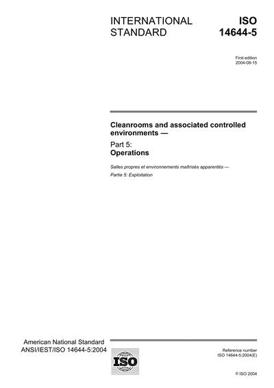 Standards PDF Cover Page