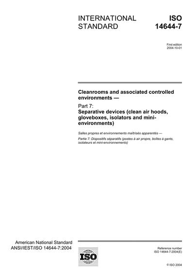 Standards PDF Cover Page