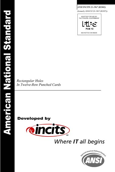 Standards PDF Cover Page