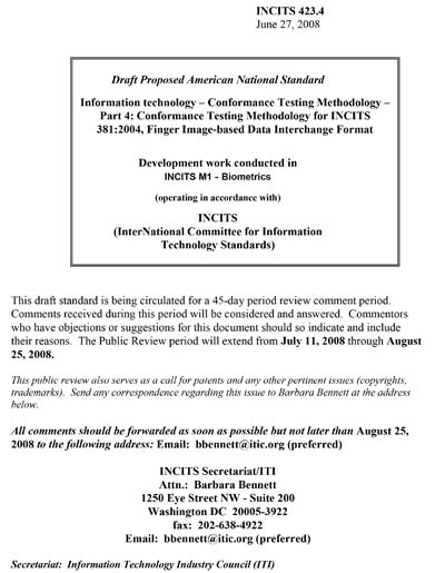 Standards PDF Cover Page