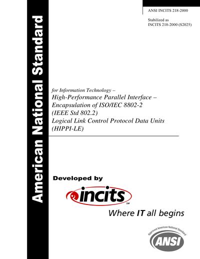 Standards PDF Cover Page