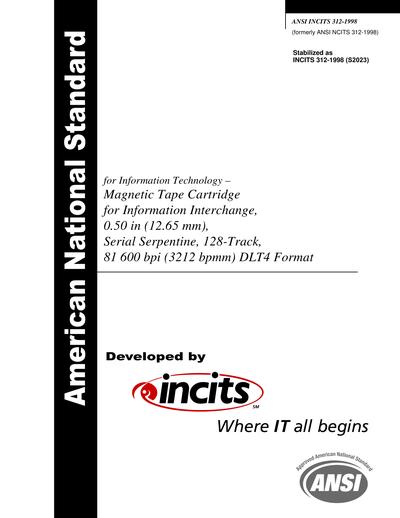 Standards PDF Cover Page