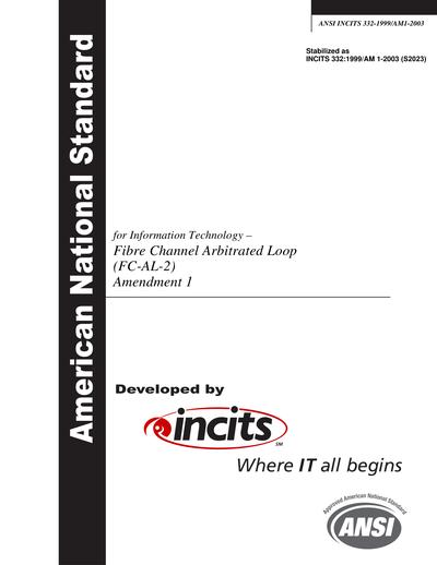 Standards PDF Cover Page