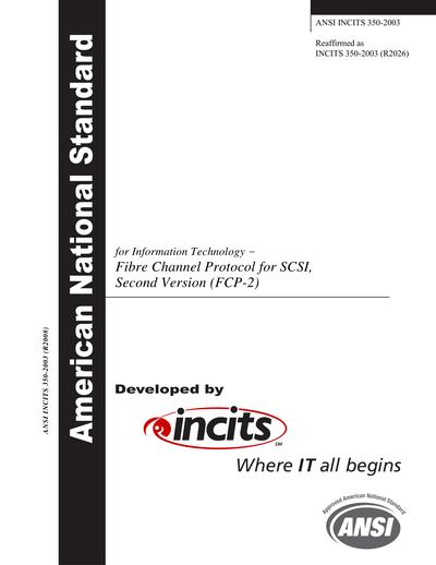Standards PDF Cover Page
