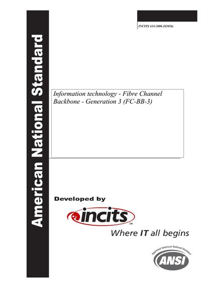 Standards PDF Cover Page