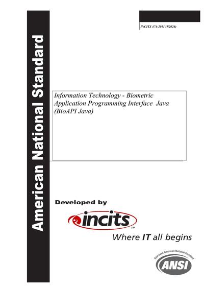 Standards PDF Cover Page